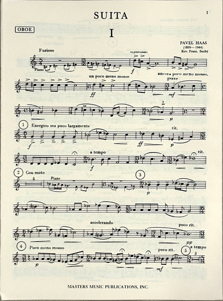 HAAS SUITE FOR OBOE AND PIANO, OPUS 17