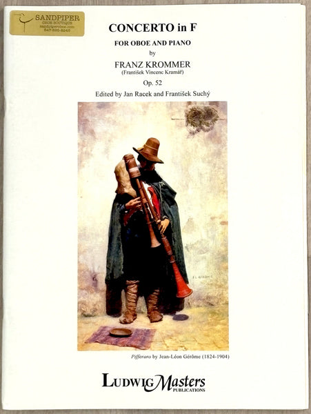 KROMMER CONCERTO IN F MAJOR FOR OBOE AND PIANO