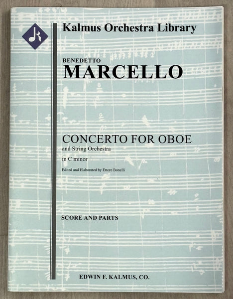 MARCELLO CONCERTO FOR OBOE AND STRINGS - FULL PARTS AND SCORE