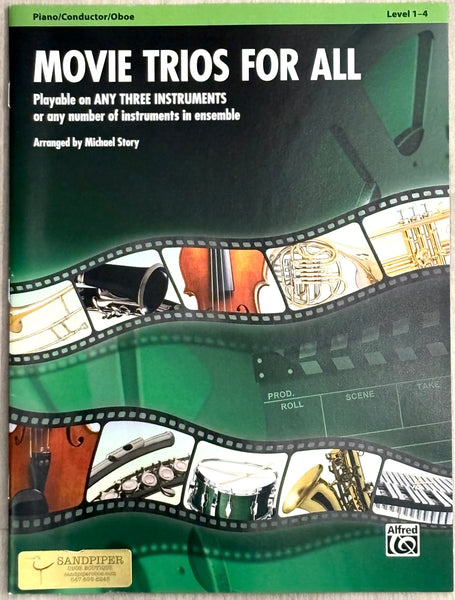 MOVIE TRIOS FOR ALL: OBOE, PIANO/CONDUCTOR LEVEL 1-4