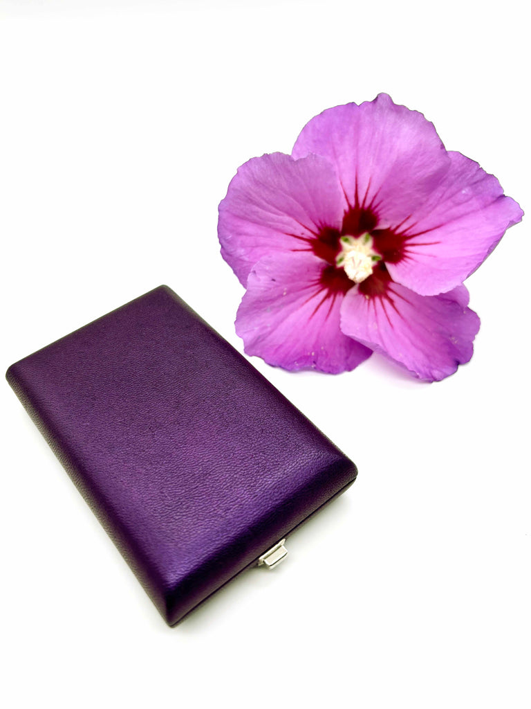 Loree Reed Case F. LORÉE PURPLE LEATHER REED CASE - OBOE – Sandpiper Oboe Boutique