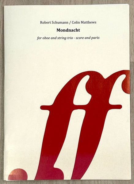 SCHUMANN MONDNACHT FOR OBOE QUARTET