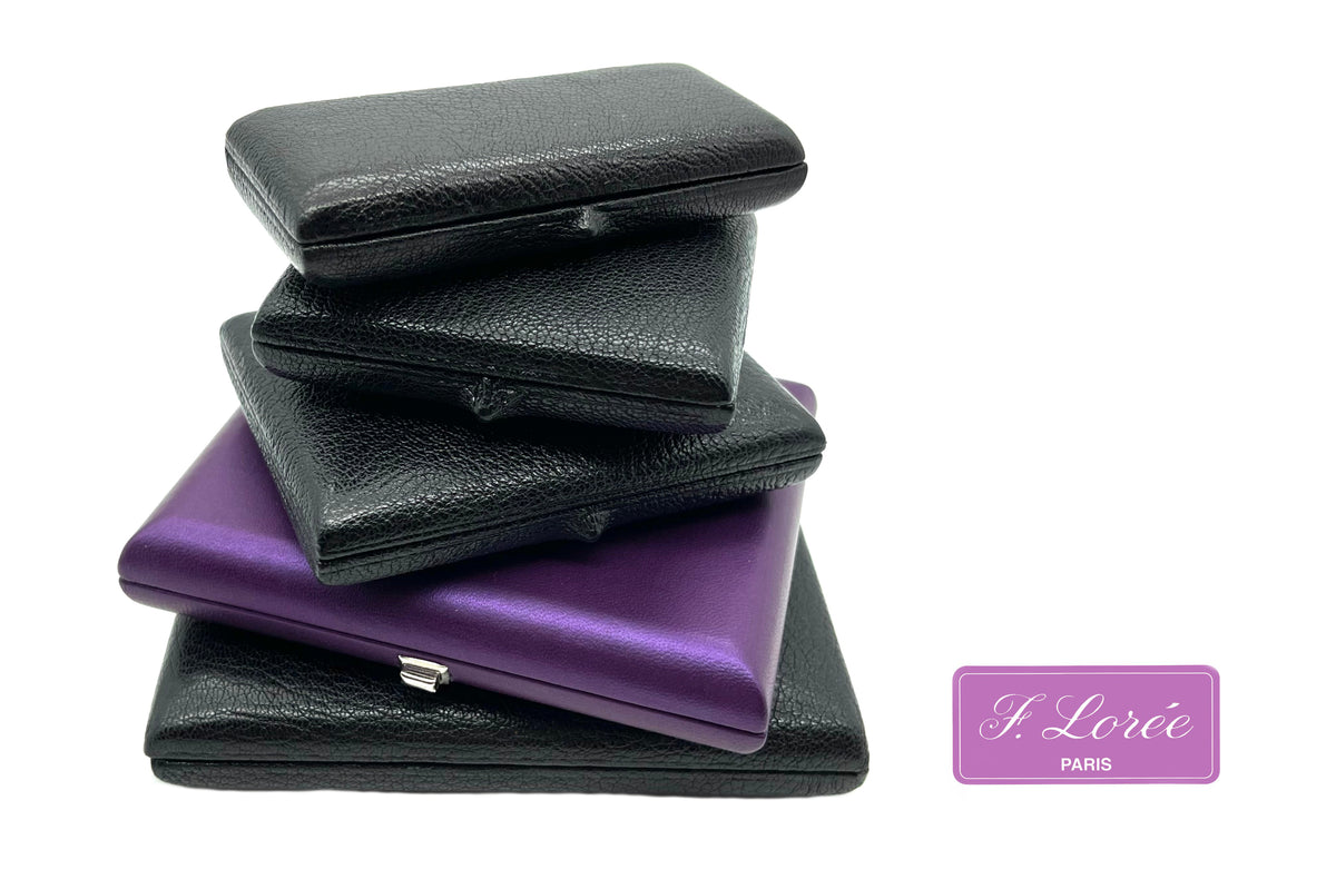LORÉE PURPLE LEATHER REED CASE OBOE (5 REEDS) Sandpiper Oboe Boutique